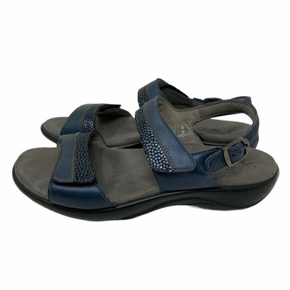 SAS Womens Nudu Slingback Sandals Blue Leather 9 - Picture 5 of 9